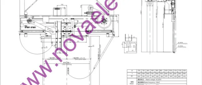 2 Panels Side Opening Vvvf Elevator Door Operator for Home Lift