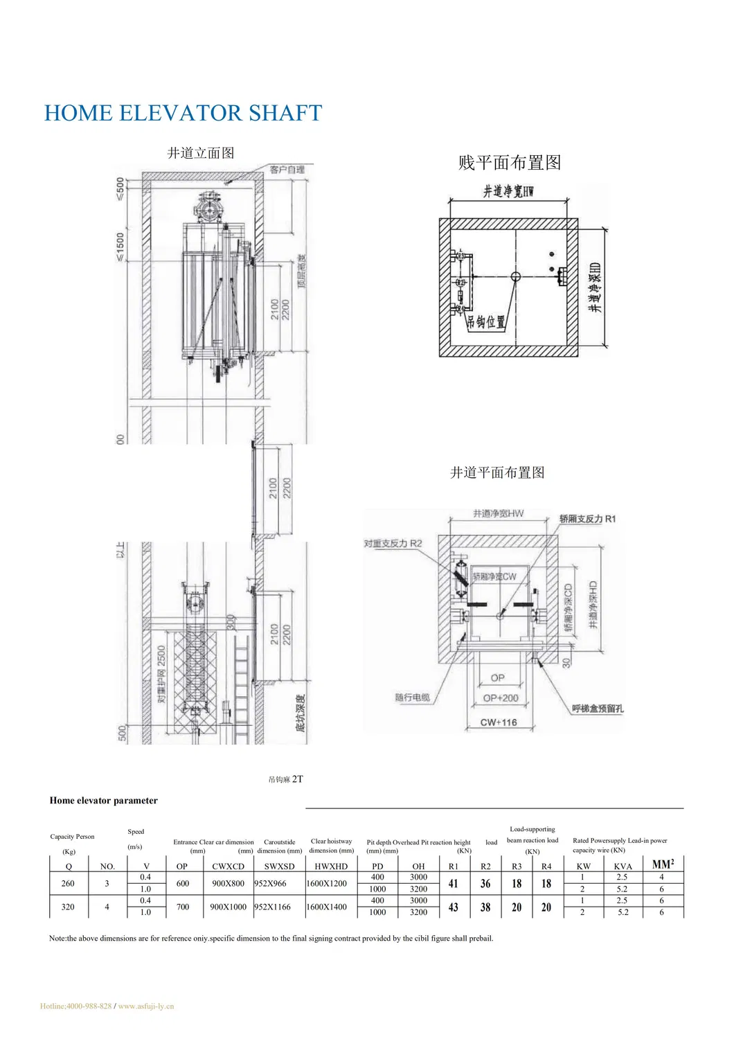 Asia FUJI 1000kg Vvvf Hotel Passenger Elevator Residential Building Elevator