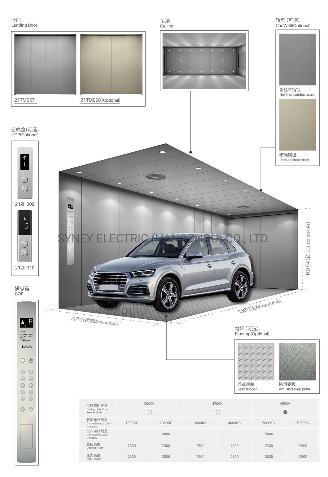 Automobile Car Elevator Freight Lift for Motor Vehical Transportation