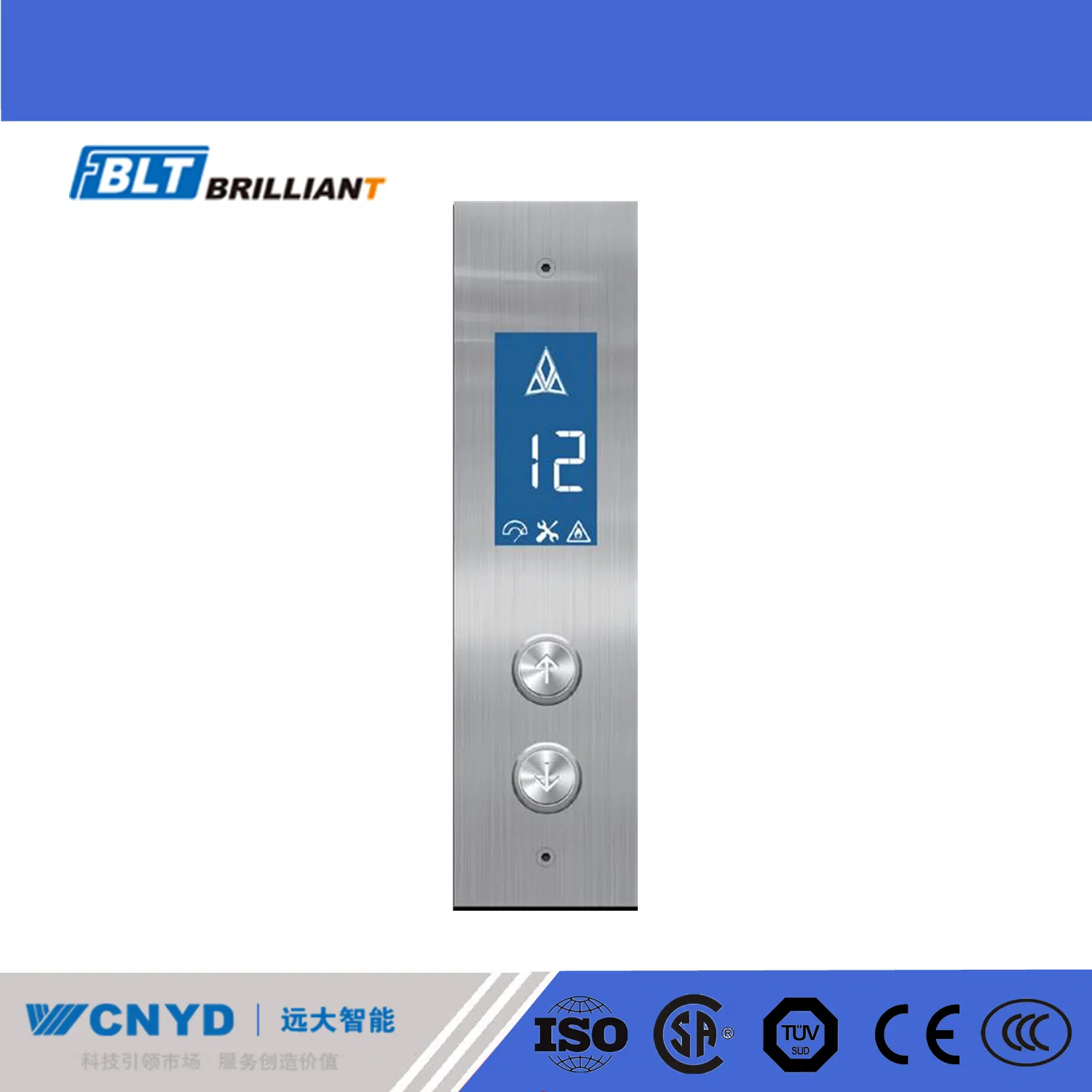 Brilliant Lift Luxury Silver Machine Room Passenger Elevator Best Price European Standard