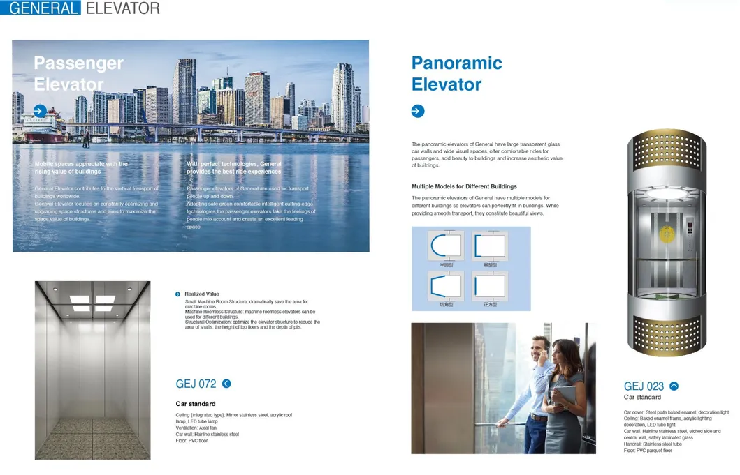 CE Approved Machine Room Elevator Passenger Lift