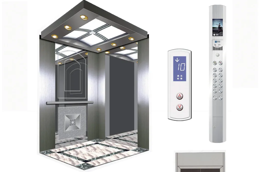 Center Opening Standard Home Building Passenger Elevator Lift