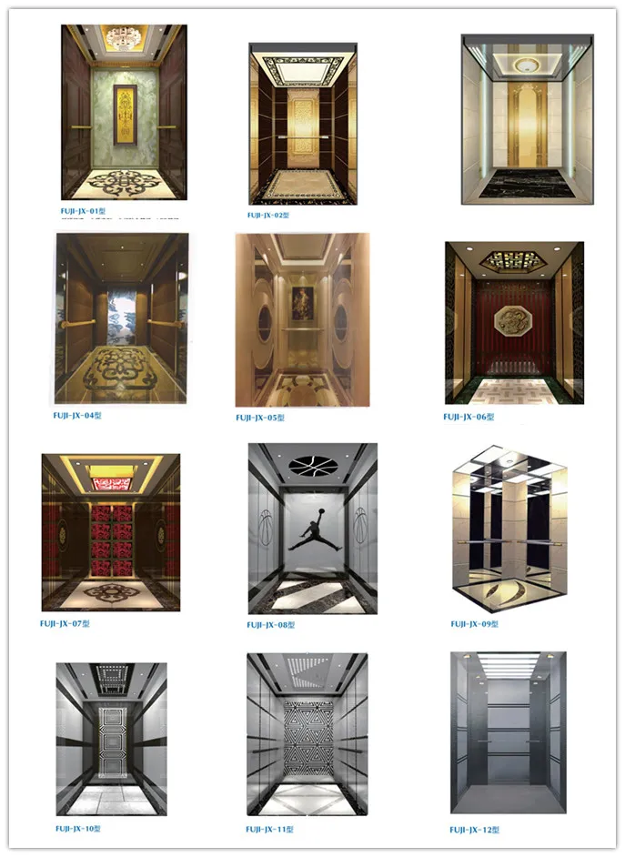 Center Opening Standard Safe Speed Home Villa Passenger Elevator