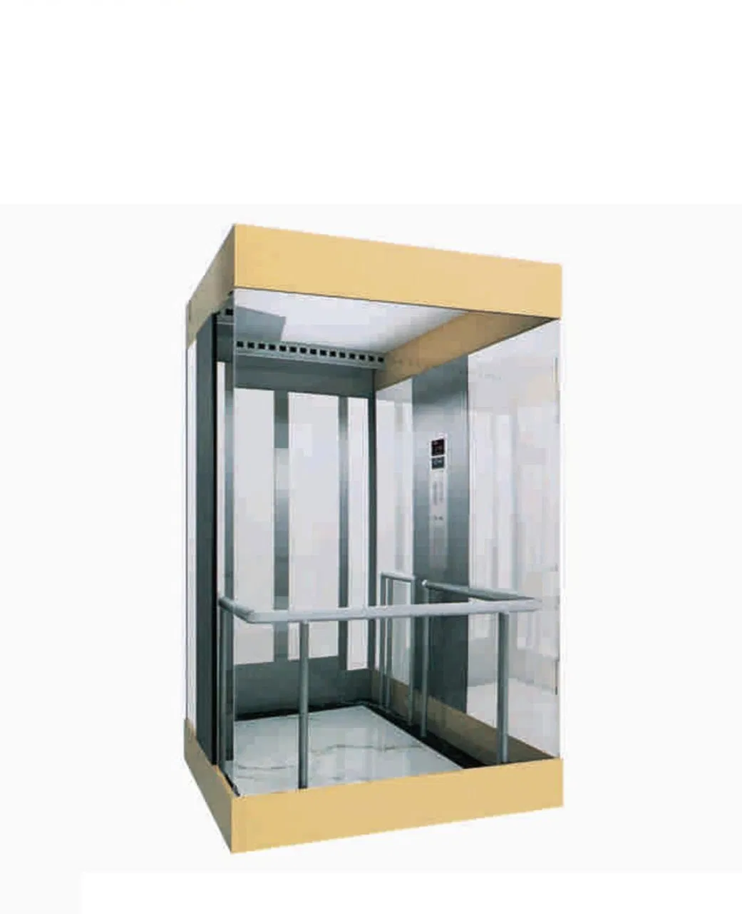 Center Opening Standard Small Machine Room Observation Sightseeing Elevator Lift