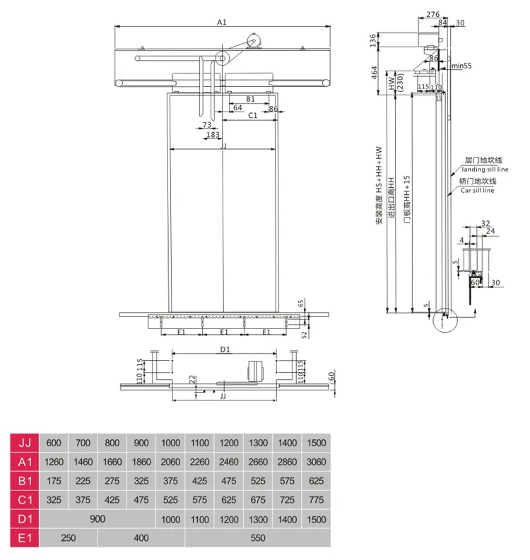 Center Opening Vvvf Door Operator (car top installation) / Elevator Parts