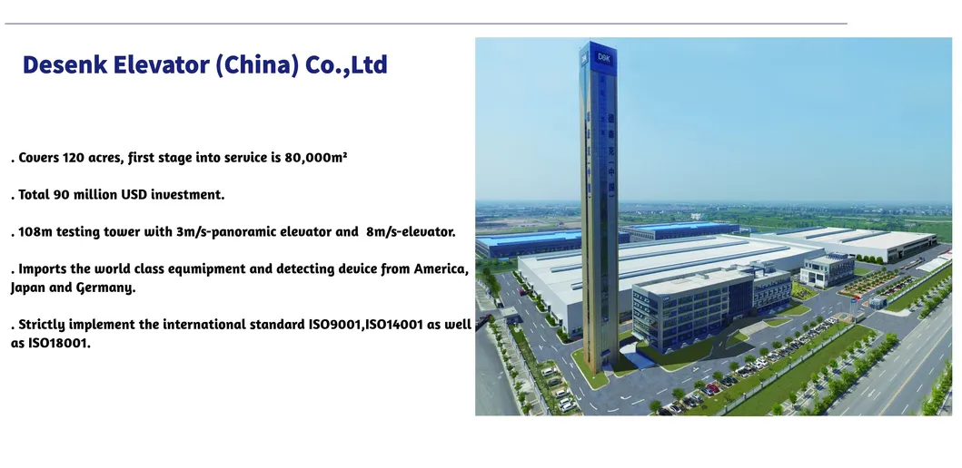 China Passenger Sightseeing Elevator with 1000kg Capacity