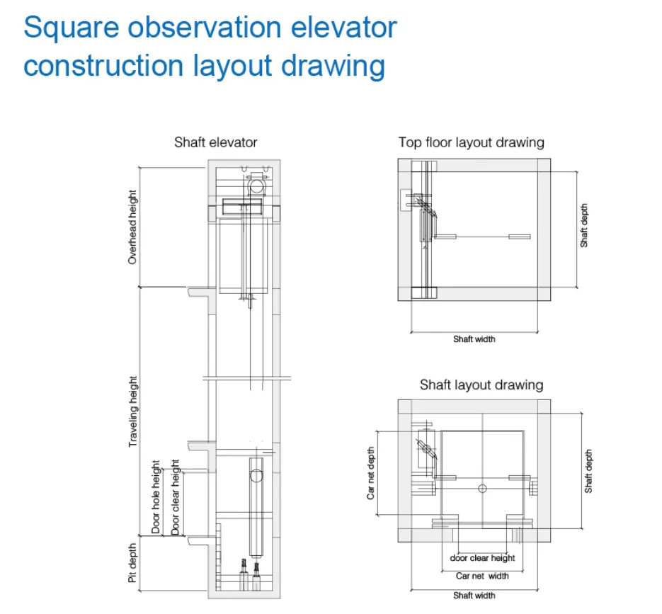 FUJI Sightseeing Observation Passenger Home Elevator