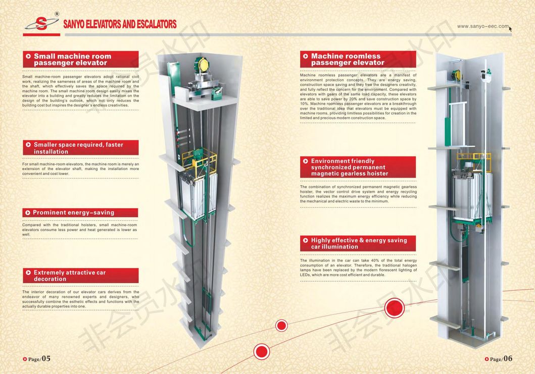Glass round panoramic passenger elevator