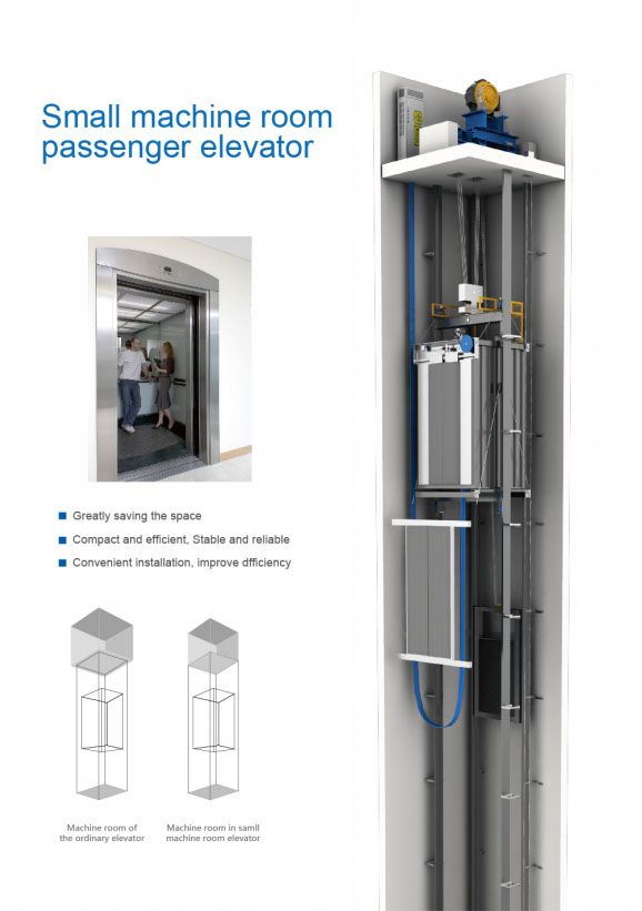 High Quality FUJI Vvvf 0.4m/S Collective Elevator Passenger Elevator Lift From Safety China Factory