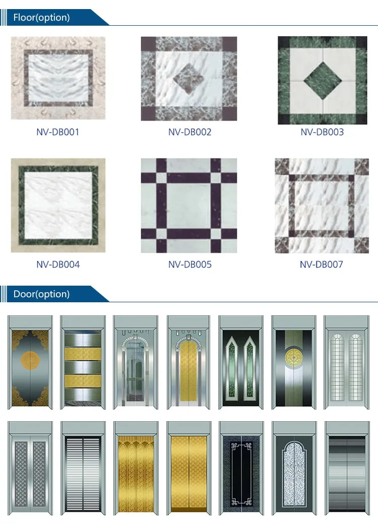 Hotel Used Passenger Lift Elevator with Center Opening Door