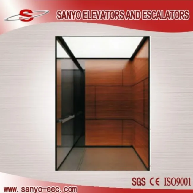 Japan Technology VVVF SANYO Passenger Elevator with Glass