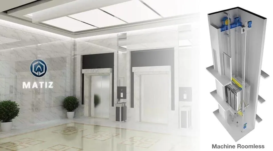 Matiz Luxury Decorative Center Opening Home Commercial Passenger Elevator