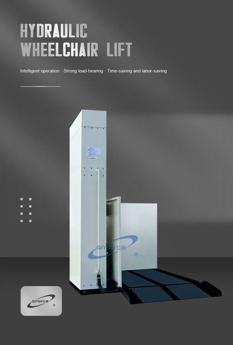 Qiyun Economical Wheelchair Elevator for Residential Building Set up Indoor Outdoor for Elderly People