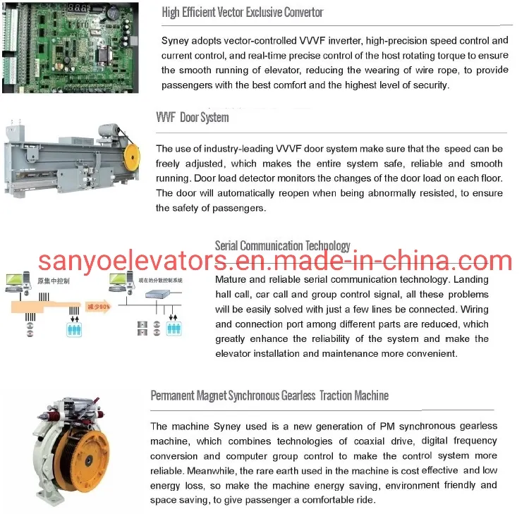 SANYO FUJI CE EAC certified Safe and Stable Functions Panoramic Lift