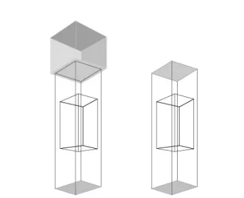 Stainless Steel Mirror Outdoor Freight Electric Hydraulic Collective Small Sightseeing Residential Villa Elevator