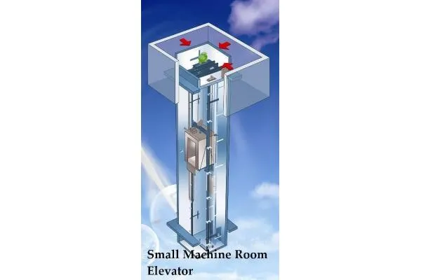 Vvvf Control Observation Panoramic Elevator with Machine Room