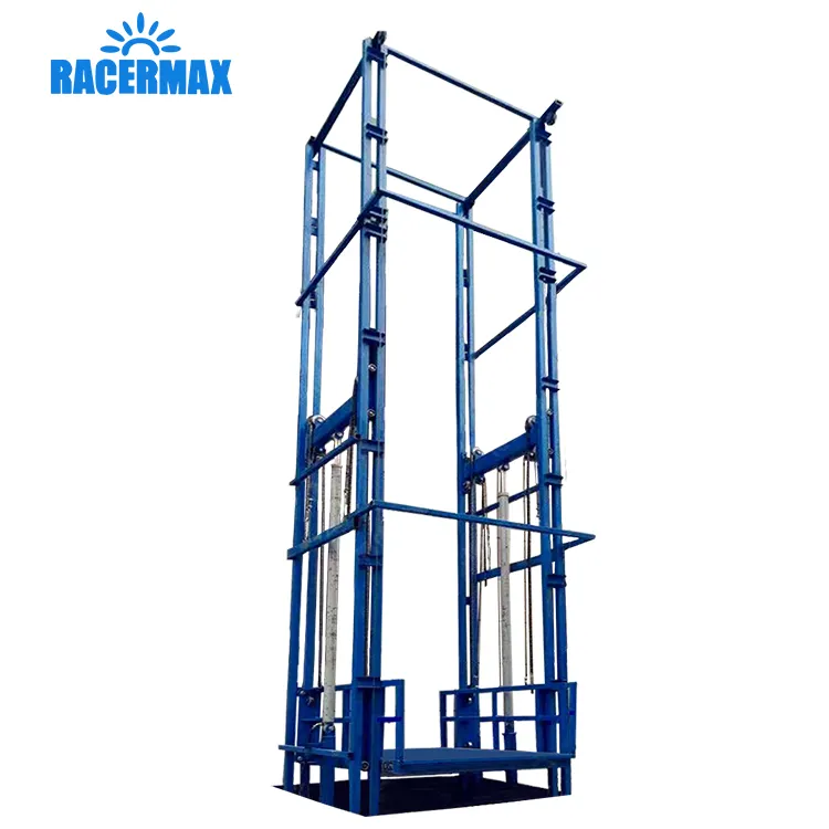 Warehouse Wall Mounted Goods Lift Guide Rail Hydraulic Small Cargo Lift Platform Freight Elevator Cargo Elevator